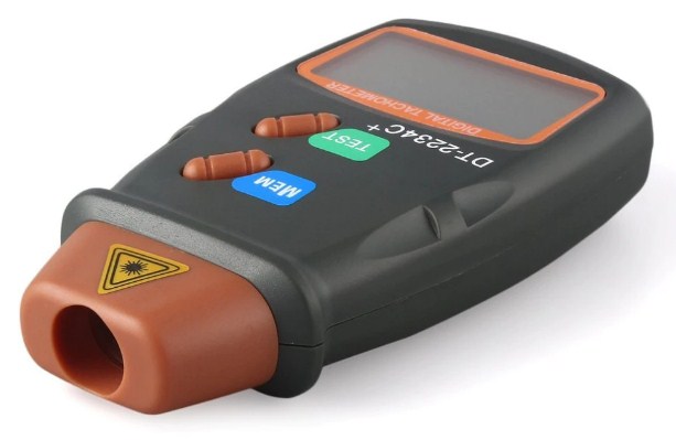 Laser Tachometer DT-4434C side view Laser Tachometer DT-4434C side view